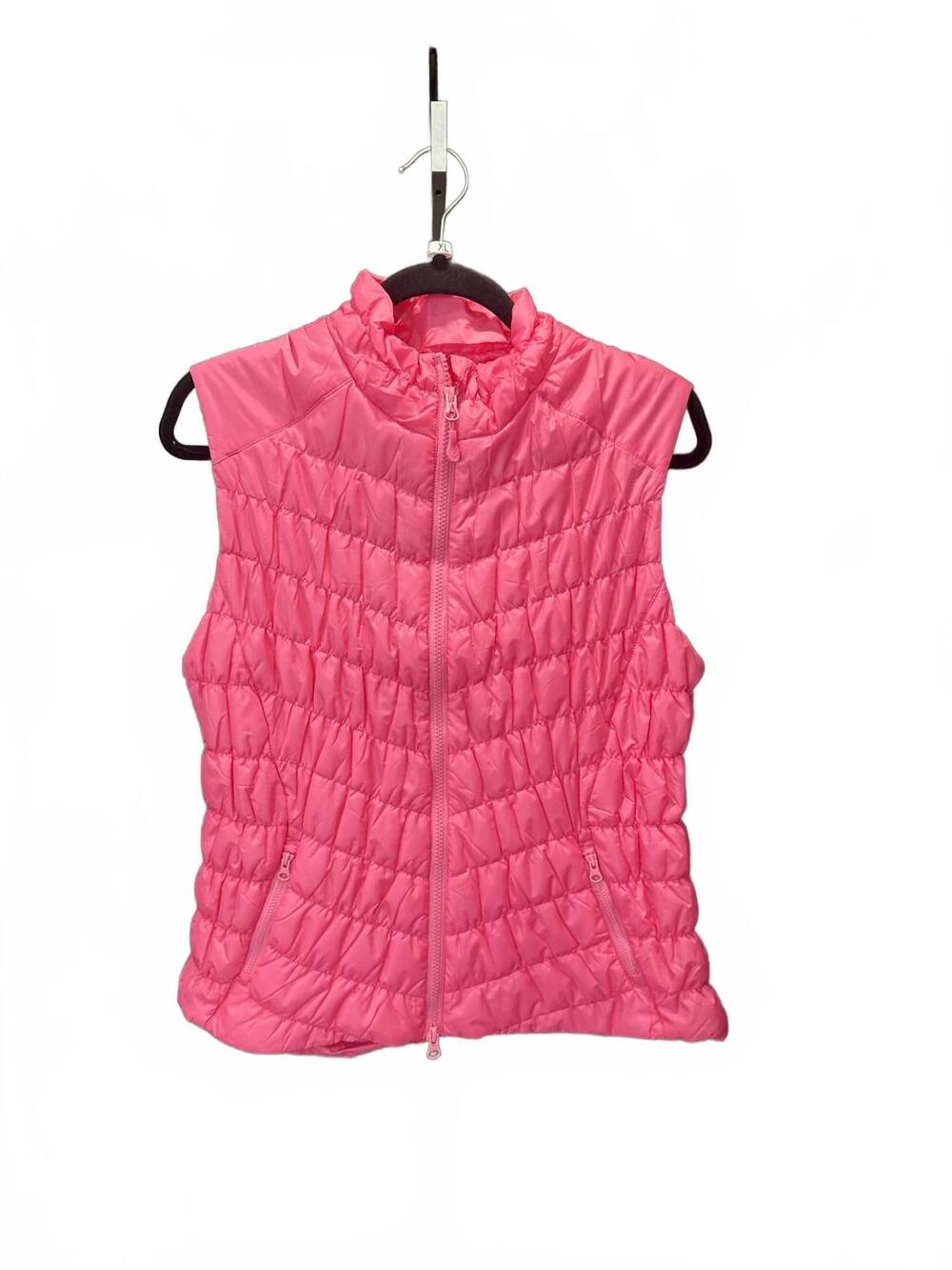NEW IBKUL women's collared vest in hot pink